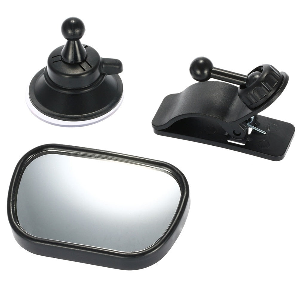 2-in-1 Baby Car Safety Mirror – Adjustable Rear View