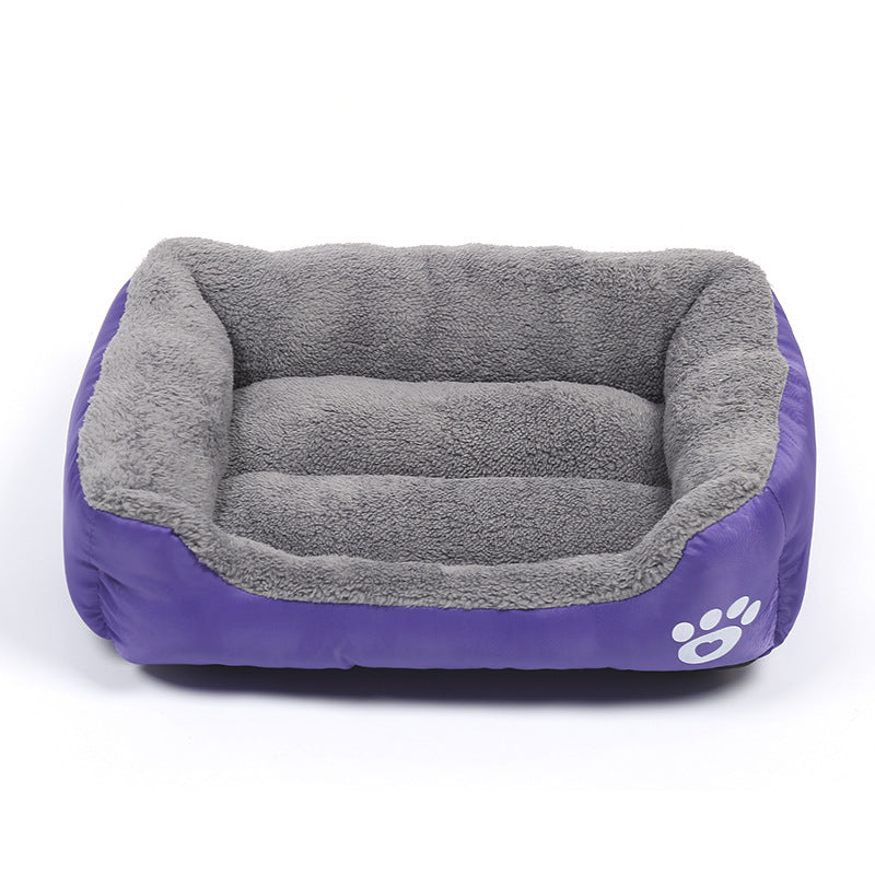 Soft & Cozy Fleece Pet Bed | Waterproof Bottom for All Pet Sizes