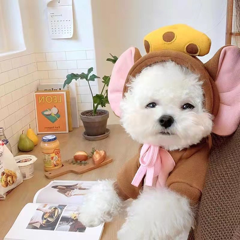 Cozy Autumn & Winter Fleece Sweatshirt for Small Dogs & Cats | Warm Pet Clothes for Teddy, Puppies & Kittens