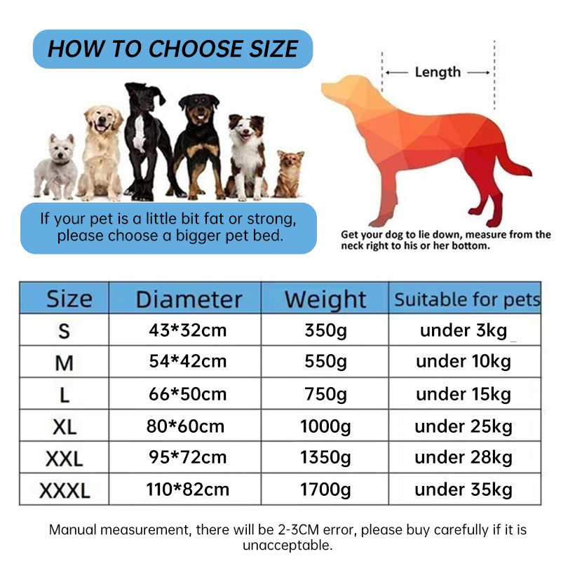 Soft & Cozy Fleece Pet Bed | Waterproof Bottom for All Pet Sizes