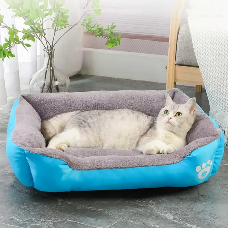 Soft & Cozy Fleece Pet Bed | Waterproof Bottom for All Pet Sizes