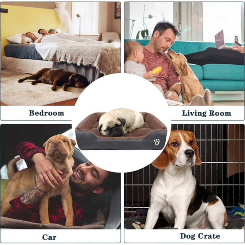 Soft & Cozy Fleece Pet Bed | Waterproof Bottom for All Pet Sizes